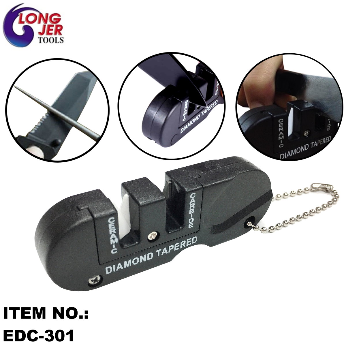 3-IN-1 MULTIFUCTIONAL EDC KNIFE GRINDING SHARPENER